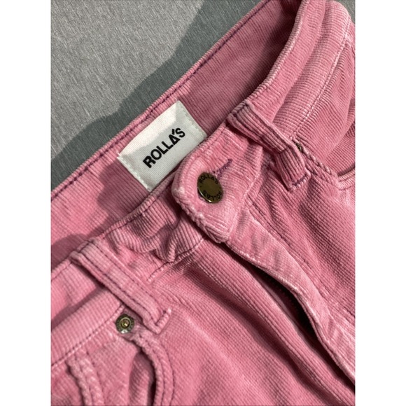 ROLLA'S Eastcoast Flare High Rise Corduroy Size 24 24x30 Pink !!Very Soft!! - Picture 2 of 9
